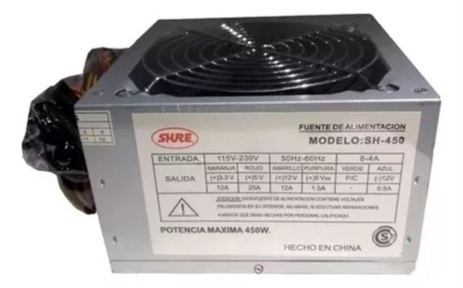 FUENTE 550W MINI P/GABINETE 5500W SH-550 SHURE